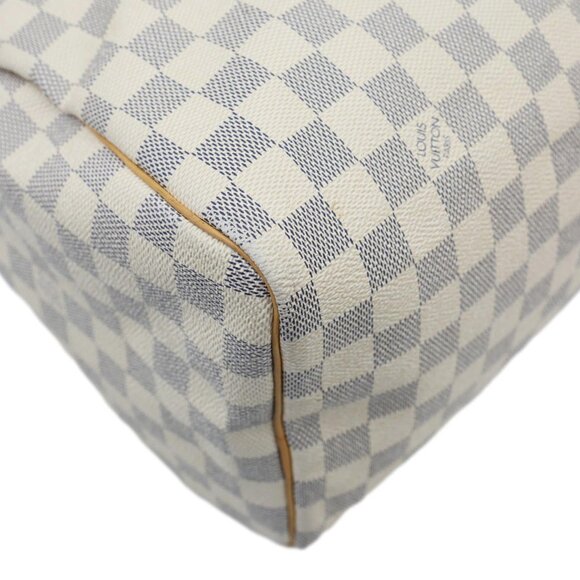 Louis Vuitton Speedy 30 Damier Azur Satchel Bag White - Picture 9 of 14
